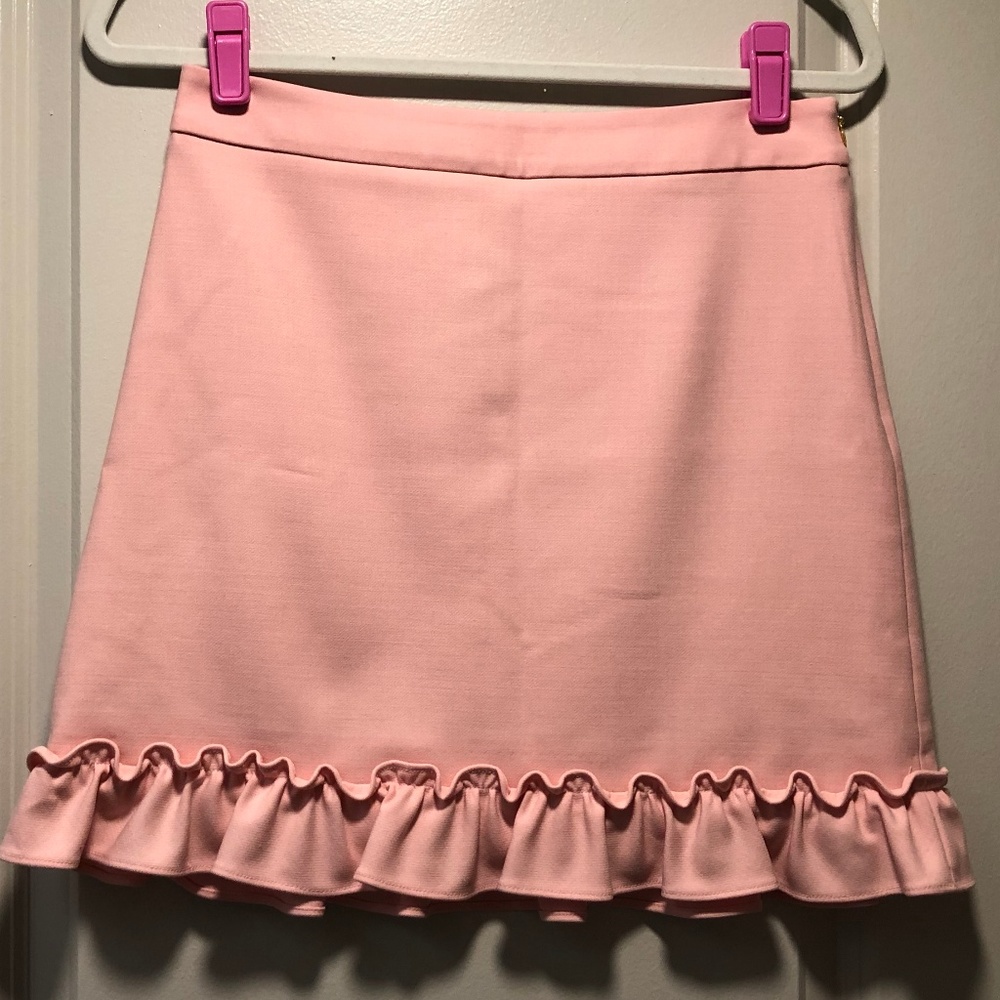 Brooks Brothers Red Fleece Pink Ruffled Skirt